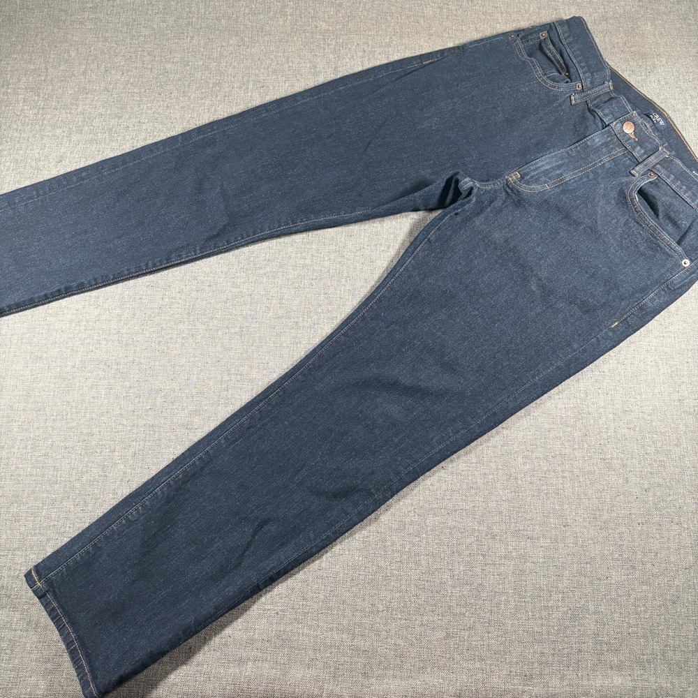 J.Crew Straight Jeans Men 31x30 Dark Wash Flex Denim Indigo Stretch Pants